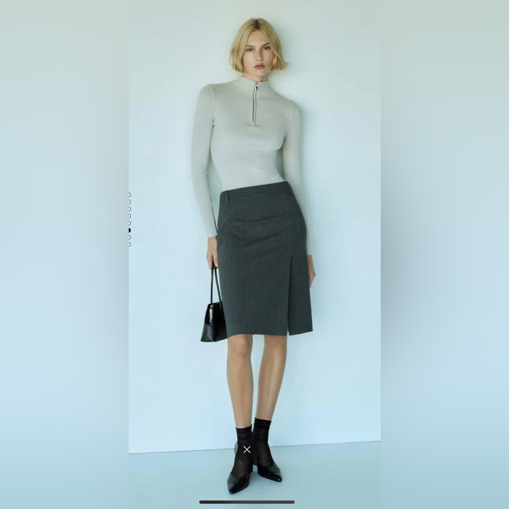Mango pinstripe skirt